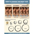 thumbnail image 5 of PROSTEEL Bold Chunky Black Hoop Earrings for Women Stainless Steel 80MM Hypoallergenic Round Hoops for Mom Daughter Christmas Birthday, 5 of 8