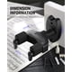 thumbnail image 5 of Soporte de pared para guitarra, paquete de 2 unidades, Donner Auto Lock, color negro, 5 of 7