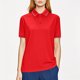 thumbnail image 2 of Negro Camisa de Manga Corta Mujeres Sólido Deportes Solapa Camisa Seca, Unisex Manga Corta Ropa de Trabajo Superior para Ocasional, 2 of 8