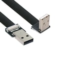 thumbnail image 7 of Xiwai Down Angled USB 2.0 Type-A Male to Type-A Male Data Flat Slim FPC Cable 90 Degree for FPV and Disk and Scanner and Printer, 7 of 7