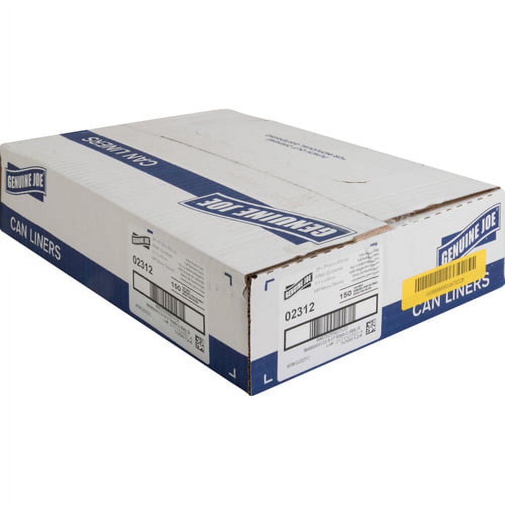 Genuine Joe, GJO02312, Heavy-Duty Tall Kitchen Trash Bags, 150 / Carton, White, 13 gal