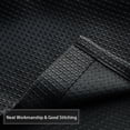 thumbnail image 4 of 72"*72" Polyester Waffle Weave Plaid Bathroom Shower Curtain Waterproof Wrinkle Resistant Privacy Protection Decorative Home Hotel Bath Curtain Black 72"*72", 4 of 7