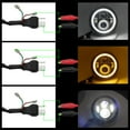 thumbnail image 3 of 2X 105W 7" LED Round Headlights Halo DRL Turn Signal for Jeep Wrangler 1997-2017, 3 of 6