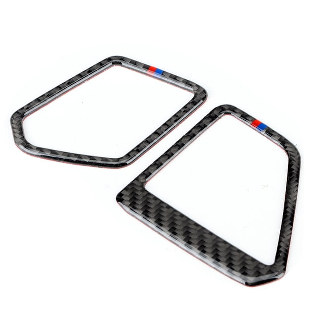 Dashboard Air Vent Cover Dashboard Air Vent Frame Air Outlet Cover Trim Auto Interior Accessories 2Pcs Set Left Hand Drive Carbon Fiber Dashboard Air Vent Cover Trim Fit For 3