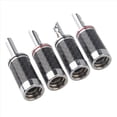 thumbnail image 4 of 40 Uds.Enchufes Banana Hi-End HIFI DIY Fibra de Carbono Chapado en Cobre Rodio Conector de Audio Eléctrico Conector Banana, 4 of 5