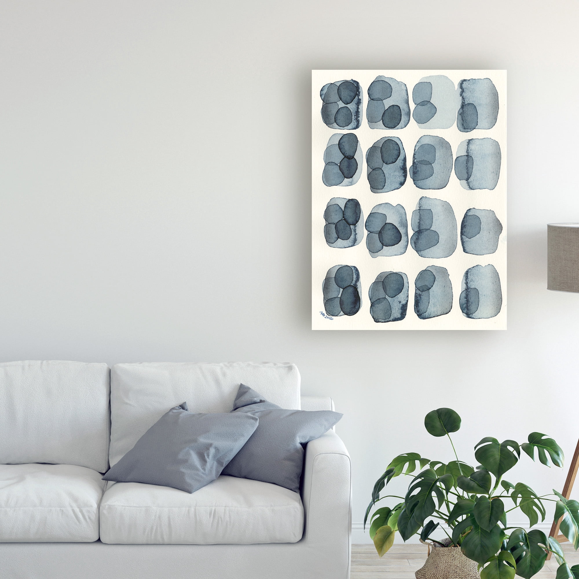 Trademark Fine Art 'Indigo Four' Canvas Art by Nikki Galapon