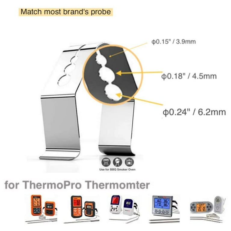4pcs BBQ Thermometer Probe Clip Holder – Kitchen Groups