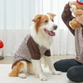 thumbnail image 5 of Product: XS-6XL Dog Clothing Winter Dog Clothes Fancy Vest for Big Breed Dogs Pet Ropa Perro Costume Roupa Vestido Material: Polyester Size: Coffee 6XL, 5 of 5