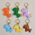 thumbnail image 2 of Cute Leather Horse Keychain Fashion Trendy Cartoon Animal Bag Pendant Charm Car Key Ring Hangings Ornaments Accessories Gifts, 2 of 9