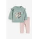 thumbnail image 2 of Trajes de manga larga de otoño para niñas de 1 a 6 años, sudadera con estampado de dibujos animados y pantalones, conjunto de dos piezas, trajes con estampado de Minnie, ropa de Disney, 2 of 4