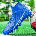 thumbnail image 5 of Zapatillas de fútbol profesionales antideslizantes para hombre y mujer, zapatos de fútbol al aire libre, tacos largos, botas de fútbol TF, botines de entrenamiento, 5 of 5