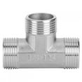 thumbnail image 1 of T‑Shape Tee connector Pipe Fittings 3/4 Male Thread to 3/4 Male Thread to 3/4 Male Thread, 1 of 12