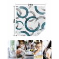 thumbnail image 4 of Turquoise Grey Cloth Napkins Set of 4 Reusable Dinner Napkins, Geometric Circle Modern Abstract Simple Art Cocktail Napkin Washable Table Napkins for Wedding/Holiday Party/Baby Shower 20"x20", 4 of 7