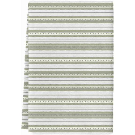 Boho Stripes Kitchen Towels for Home Decor Microfiber Absorbent Dish Towels, Sage Green Lines Soft Hand Towel for Bathroom Resuable Tea Towel Washable Fast Drying