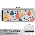 thumbnail image 5 of Kitchen Rugs Sets Of 2,Pioneer Flower Floral Print Pattern Anti Fatigue Kitchen Mat Rugs Non Slip Washable,Decorative Kitchen Floor Mats for Kitchen,Sink,Laundry,17"x47"+17"x47", 5 of 5