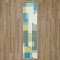 thumbnail image 2 of Mohawk Home Alliance Indoor Geometric Runner Rug, Denim, 2' x 5', 2 of 8