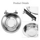 thumbnail image 3 of SHOWERORO Plato Para Comida Y De Mascotas Colgante Para Jaulas De Perros Y Roedores, 3 of 6