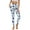 Blueberry Light Blue Stripes, variant on COEQINE Women High Waisted Yoga Pants with Pockets Tummy Control 4-Way Stretch Buttery Soft Athletic Leggings Violet Pink Butterfly Workout Breathable Hip Lift Tights, XS