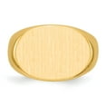 thumbnail image 4 of Solid 14k Yellow Gold Big Heavy Men's Engravable Signet Ring (13mm) - Size 9.5, 4 of 5