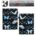 thumbnail image 4 of Dteck Case for Apple iPad 5th/6th Generation 9.7" (2017/2018),iPad Air 1st Gen/Air 2 ,Magnetic Patterned PU Leather Card Wallet Kickstand Case Smart Cover with Auto Wake/Sleep,Blue Butterfly, 4 of 5