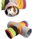 thumbnail image 3 of Juguete de túnel para hámster, lienzo de arcoíris, tubo para animales pequeños, tubo escondite para hámster, túnel de color para mascotas pequeñas (bidireccional) oso de fresa Electrónica, 3 of 5
