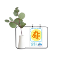 thumbnail image 1 of Culture Hrih Round Pattern Transparent Glass Hanging Vases Decoration Bottle, 1 of 2