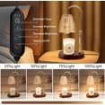 thumbnail image 3 of Candle Warmer Lamp with Timer & Dimmer, Candle Warmer Height Adjustable, Fits All Jar Scented Candles, Candle Lamp with 3 Bulbs, Charming Gift Box with Ribbon for Gifting, 3 of 5