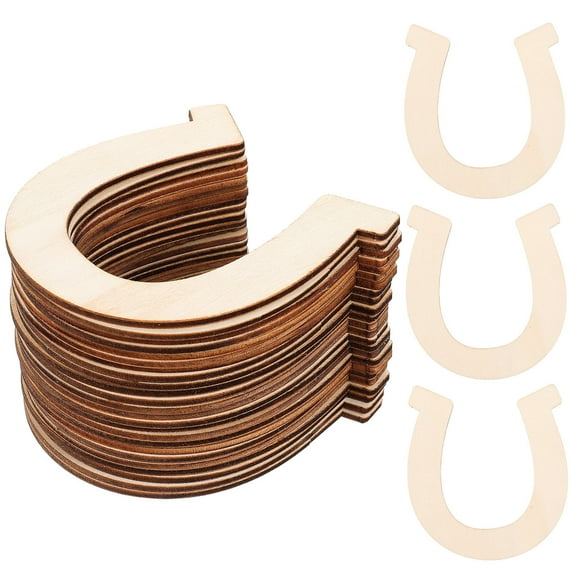 WHAMVOX 48 Pcs Horseshoe Decoration Horseshoes Cutout for Decorations Child