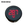 thumbnail image 1 of 1Pcs Dc4-100V Dc Led Digital Display Car Round Two-Wire Voltmeter Tester Panel Red, 1 of 10