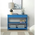 thumbnail image 3 of Pemberly Row Transitional One-Drawer Console Table in Blue Wood Finish, 3 of 10