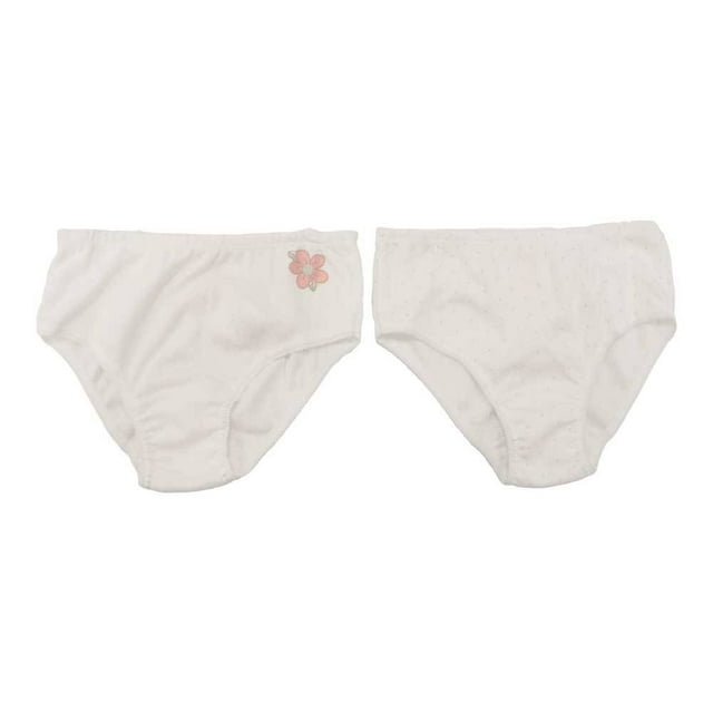 Pantaletas Baby Creysi para Niña Varios Modelos Blanco 2 Piezas Talla CH