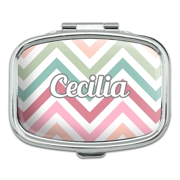 Female Names - Cecilia - Rectangle Pill Box