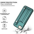 thumbnail image 4 of Nalacover Wallet Case for iPhone 7/iPhone 8/iPhone SE 2020/iPhone SE 2022, Business PU Leather Unique Design Wristband Kickstand Credit Card Holder Slots Shockproof Scratch Resistant Phone Case,Green, 4 of 6