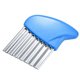 thumbnail image 1 of Vegetable Slicer Wave Cutter for Potatoes Stainless Steel Fruit Knifes Green, 1 of 2