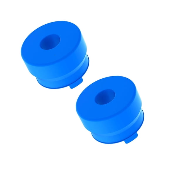 2 Pcs Non Spill Bottle Caps, Water Jug Caps, Silicone Reusable Replacement Caps, Bottle Water Dispenser Caps, Durable Screw Tops for Water Jug Bottle Dispenser, 2.17"x1.38", Blue