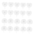 thumbnail image 5 of WHAMVOX  20 Pcs White Foldable Fan Folding Designed Hands Fans Paper, 5 of 8