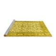 thumbnail image 2 of Ahgly Company Machine Washable Indoor Rectangle Persian Yellow Traditional Area Rugs, 7' x 10', 2 of 4
