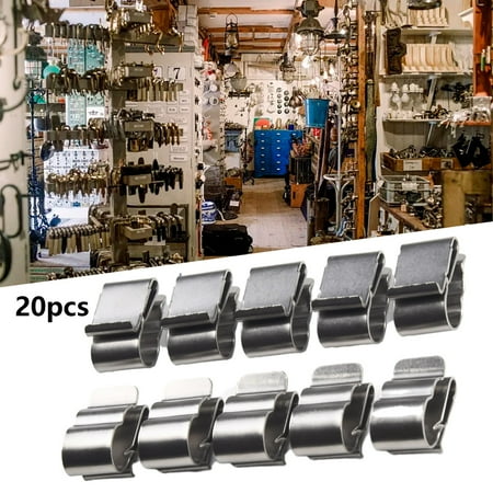 

Lierteer 20pcs Silver Tone Solar Photovoltaic Parts Stainless Steel Cable Clip Clamp