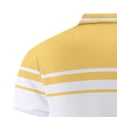 thumbnail image 4 of Guluxicc Men's Henley Shirts Classic Fit Short Sleeve Striped Shirts for Business Everyday Wear Summer Casual Outfits, 4 of 5