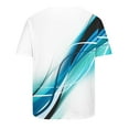 thumbnail image 3 of Mens Casual Pantalones Cortos Impresos Cuello Redondo Suéter Deportes Tee, Fitness Y Casual Hombres Camisetas, 3 of 5