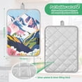 thumbnail image 6 of Yayeee Pot Holders Kitchen Heat Resistant with Pocket 7"x9.8" Cotton Oven Cooking Hot Pads, Abstract Mountain, 6 of 7