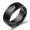Black Male, variant on His Queen Her King Titanium Steel Couple Rings, Matching Set, European and American Style, Geometric Shape, Metal Geometry Elements, Festival Gift