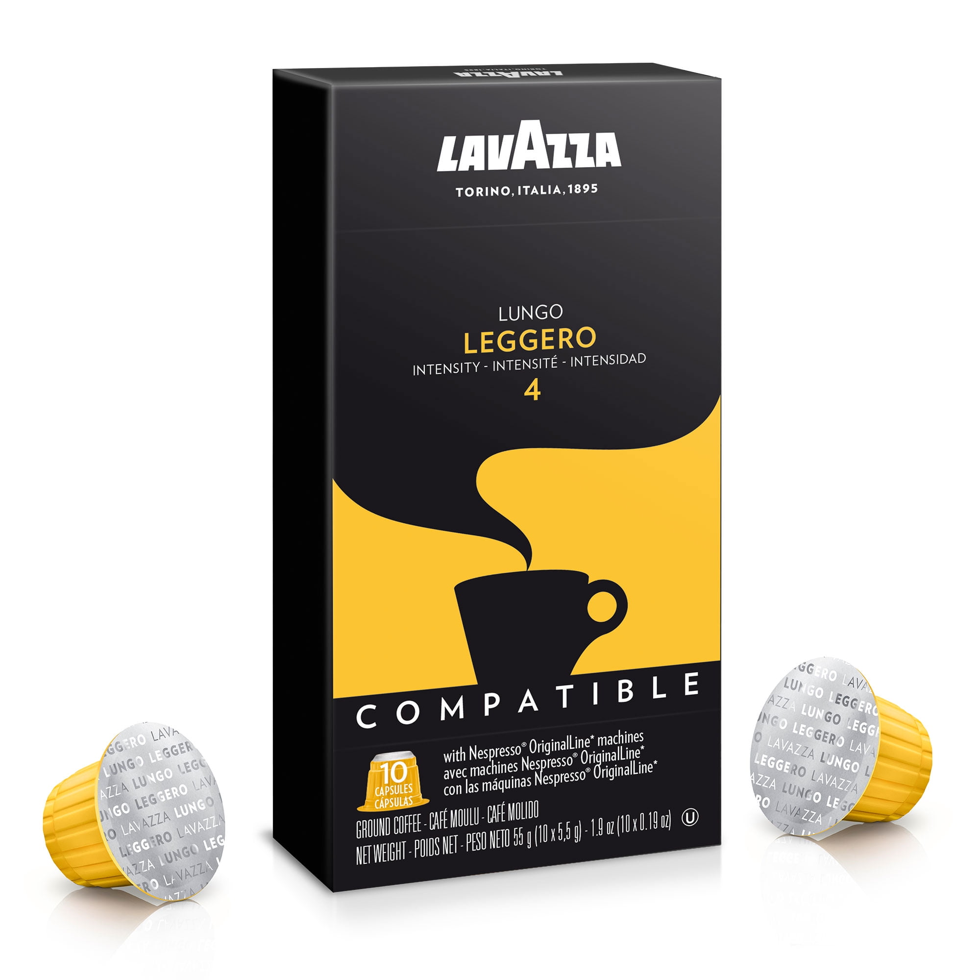Lavazza Leggero Nespresso Coffee Capsules, 10 Count