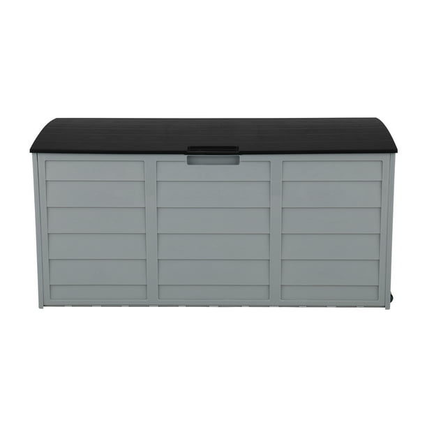 75gal 260L Outdoor Garden Plastic Storage Deck Box Chest Tools Cushions