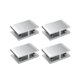 thumbnail image 1 of 2pcs Glass Clamp Double Side Aluminum Alloy Glass Shelf Support Bracket Glass Clip, 1 of 3