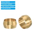 thumbnail image 4 of Unique Bargains 3/8 'id Manchon de Compression Ferrules, 10Pcs Laiton Manchon Ferrules de Compression Raccord Kit d'Assortiment, 4 of 5
