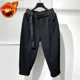 thumbnail image 3 of Pantalones cargo negros con forro polar para hombre, ropa de trabajo, pantalones harén grises para hombre, alta calidad, de calle, de gran tamaño, de lujo, los más baratos, de gran tamaño, 3 of 5