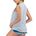 thumbnail image 7 of IROINNID Nursing Tank for Women Solid Color Print Sleeveless Pregnant Vest Clothe Top,Gray, 7 of 7