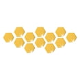 thumbnail image 1 of Ramiter Hexagon Acrylic Mirror DIY Wall Sticker 3D Stereo Home Decor With Adhesive, 1 of 5