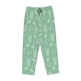 thumbnail image 4 of Naloa Tropical Pineapple Print Women’s Ultra-Soft Comfy Pajama Lounge Pants with Pockets & Drawstring, 4 of 8